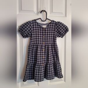 Organic Little Planet Girls Gingham Dress size 5T